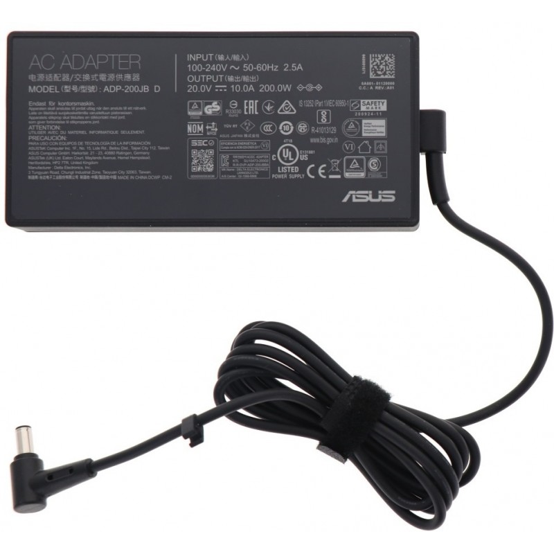 Alimentatore ASUS 200W ADP-200JB D o ADP-200JB H, 20V 10A, 6mm con Pin centrale