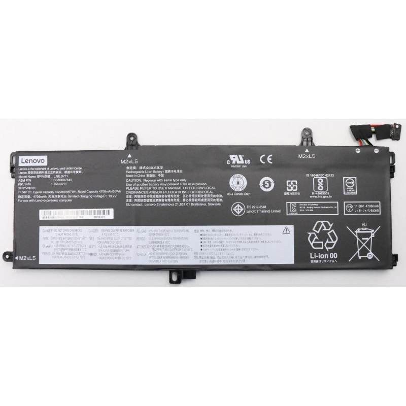 Batteria Lenovo ThinkPad P15s, P53s, T15, T590, L18L3P71, L18M3P71, L20D3P71, Originale