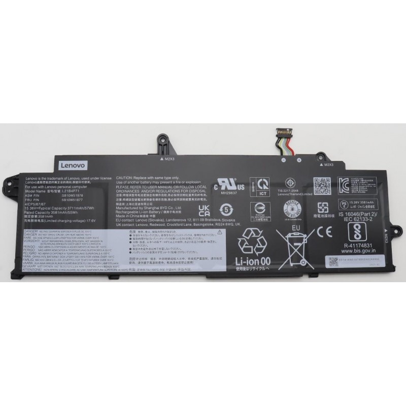 Batteria Lenovo ThinkPad T14s Gen 3, T14s Gen 4, L21B4P71 L21L4P73 L21M4P75, Originale