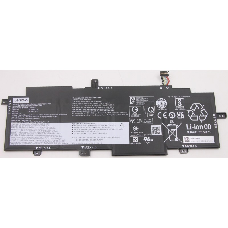Batteria Lenovo ThinkPad T14S Gen 2, L20C4P72 L20L4P72 L20D4P72, Originale