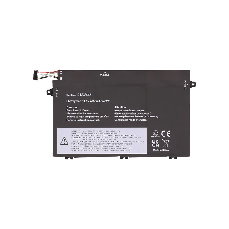 Batteria Lenovo ThinkPad E480, E580, E485, E585, E490, E590, E495, E595, E14, E15, L17M3P52 L17C3P51 L17L3P51, Compatibile