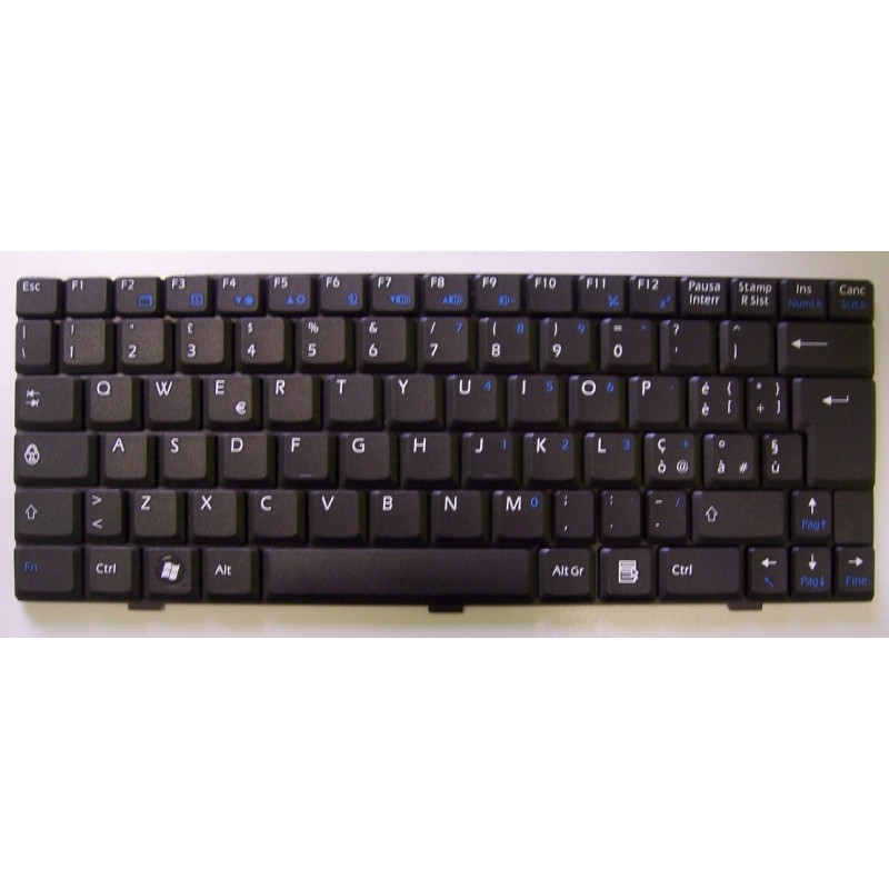 Tastiera MSI U100 Netbook Nera, Italiana