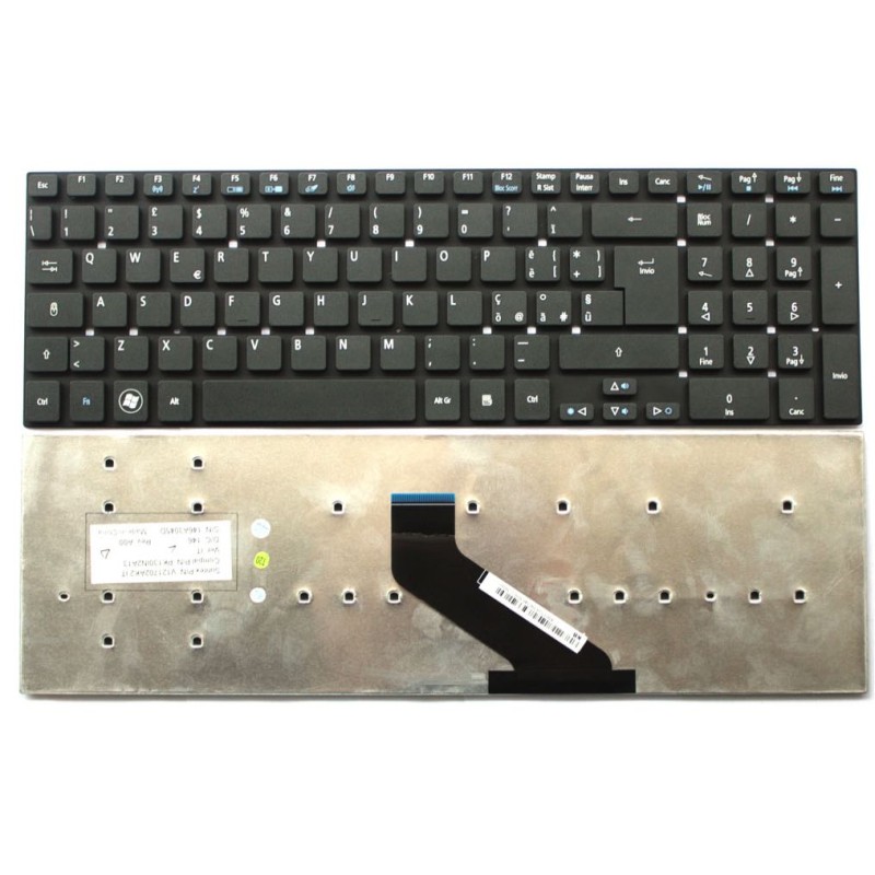 Tastiera Acer Aspire 5755G, 5830TG, V3-571G, V3-771G, E1-530G, E1-570G, E1-572G, V3-571G, V3-771G, V3-772G, V5-561G, Italiana