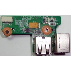 USB Power Connector Board HP Pavilion DV6000 e Compaq Presario V6000 series, 65W, DA0AT8TB8F2