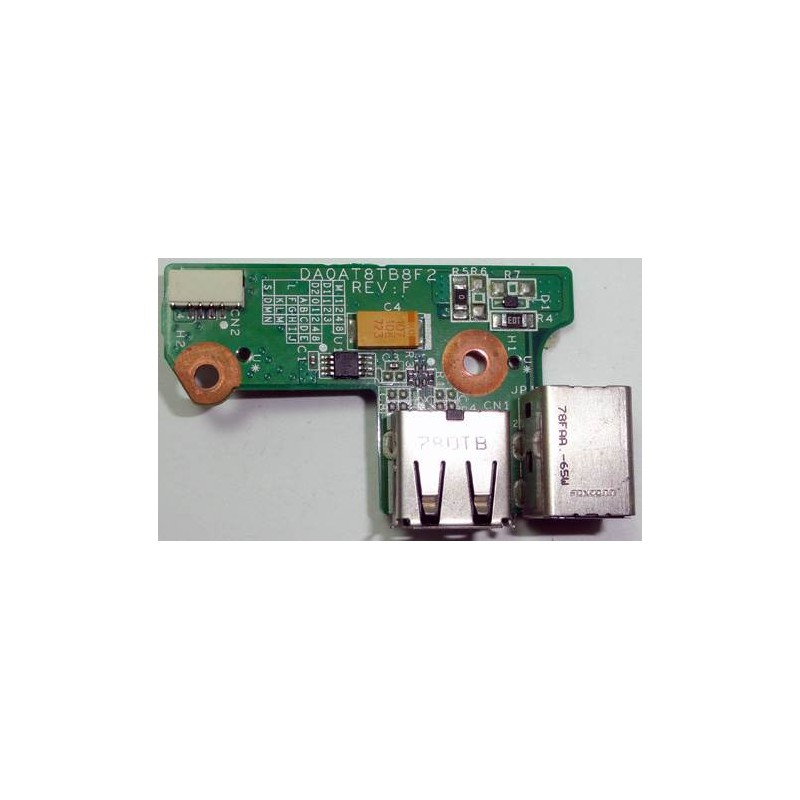 USB Power Connector Board HP Pavilion DV6000 e Compaq Presario V6000 series, 65W, DA0AT8TB8F2