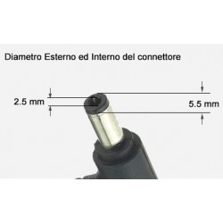 Alimentatore Delta Electronics 65W, ADP-65JH HB, 19V 3.42A, spinotto 5.5x2.5mm (ASUS, Toshiba)