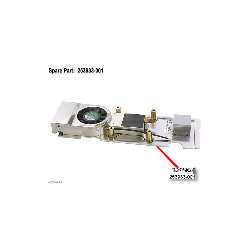 Dissipatore HP Compaq Presario 2700, EVO N180, 253933-001, ETN*