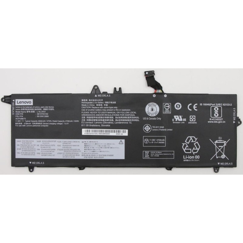 Batteria Lenovo ThinkPad T490S, T495S, T14S Gen 1, L18L3PD1 L18M3PD1 L18C3PD2, Originale