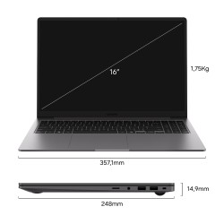 SAMSUNG Galaxy Book6 EE 16’’, Intel Ultra 5 325, 32GB RAM, 512GB SSD, Windows 11 Professional