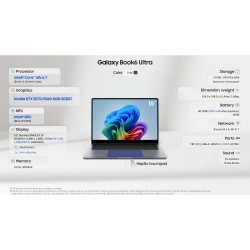 SAMSUNG Galaxy Book6 Ultra 16’’ AMOLED Touchscreen, Intel Ultra 7 356H, 32GB RAM, 1TB SSD, RTX5070, Windows 11 Professional